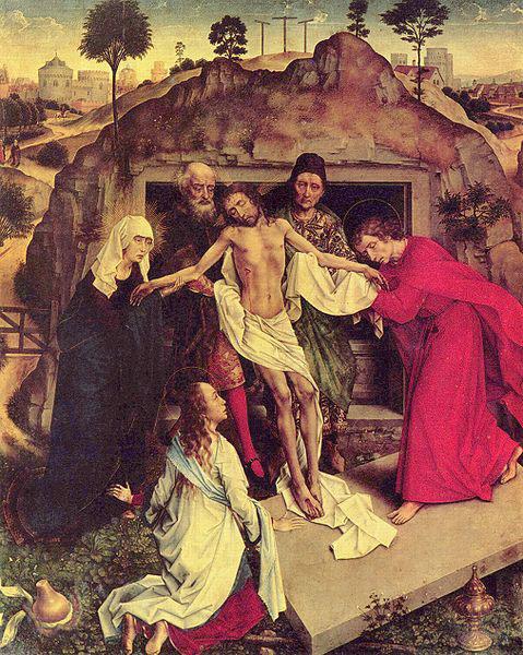 WEYDEN, Rogier van der Grablegung Christi oil painting image